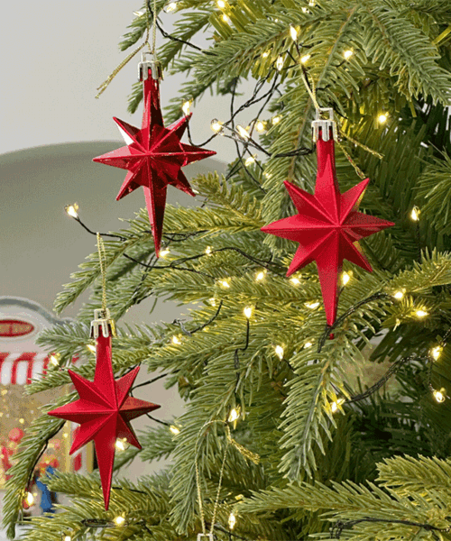 クリスマス 星 12個 セット オーナメント 2color クリスマス 装飾 小物 オブジェ