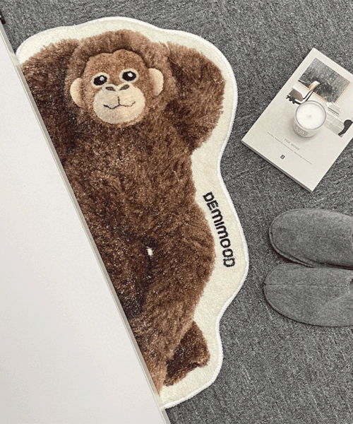 微细pipi猴子脚垫超细纤维床垫厨房玄关迷你地毯装饰品